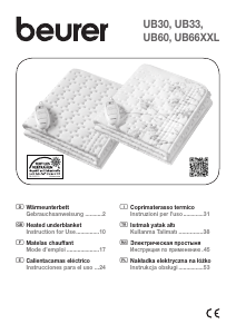 Manual Beurer UB 30 Kompakt Electric Blanket