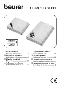 Manual Beurer UB 53 Teddy Single Electric Blanket