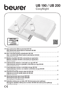 Manuale Beurer UB 190 CosyNight Coprimaterasso elettrico