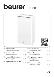 Manual Beurer LE 30 Dehumidifier