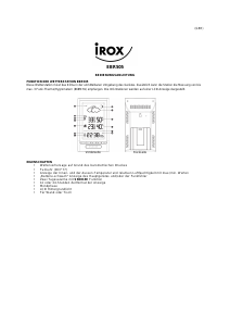 Bedienungsanleitung Irox EBR505 Wetterstation