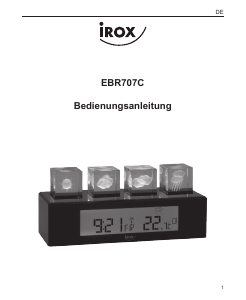 Manual Irox EBR707C Weather Station