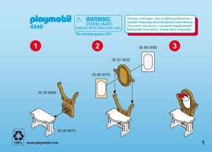 Manual de uso Playmobil set 4940 Easter Eggs Princesa con Tocador