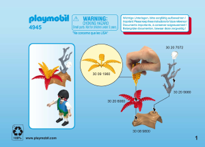 Handleiding Playmobil set 4945 Easter Eggs Piraat met roeiboot