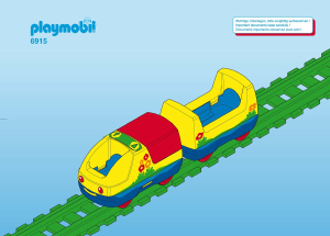 Manual Playmobil set 6915 1-2-3 Electric train set