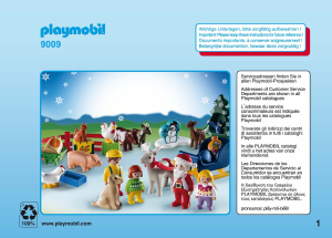 Bedienungsanleitung Playmobil set 9009 1-2-3 Adventskalender Weihnachten auf dem Bauernhof