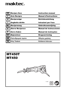 Manual de uso Maktec MT450T Sierra de sable
