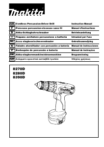 Manual de uso Makita 8280D Taladradora de percusión