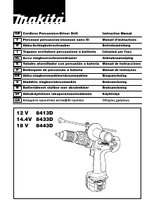 Manual de uso Makita 8433D Taladradora de percusión