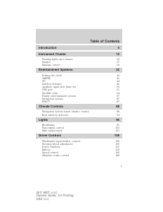 Manual Lincoln MKT (2011)