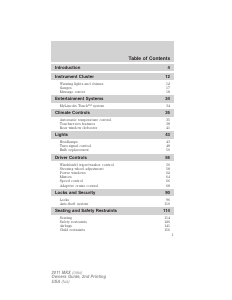 Manual Lincoln MKX (2011)