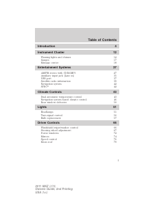 Handleiding Lincoln MKZ (2011)