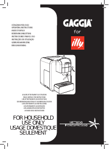 Manual de uso Gaggia for illy plus Máquina de café espresso