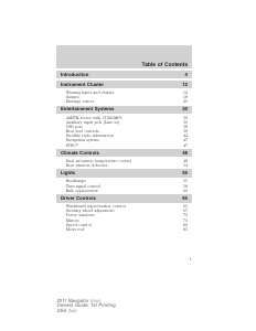 Manual Lincoln Navigator (2011)