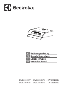 Manuale Electrolux DVK5510SW Cappa da cucina