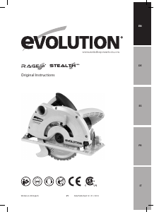 Bedienungsanleitung Evolution RAGE-B Kreissäge