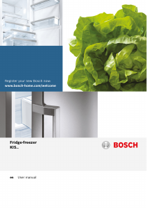 Manual Bosch KIS86AF30G Fridge-Freezer