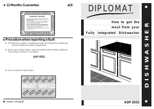 Manual Diplomat ADP 8352 Dishwasher