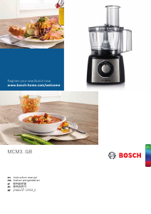 Manual Bosch MCM3100WGB Food Processor