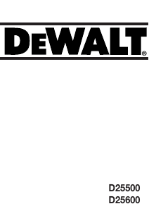 Mode d’emploi DeWalt D25500 Perforateur