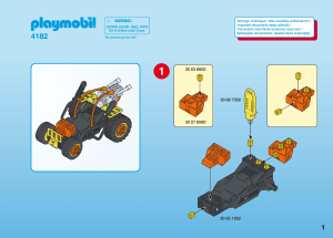 Manual Playmobil set 4182 Mini Sets Orange racer
