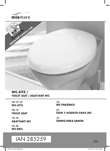 Manual Miomare IAN 285259 Toilet Seat