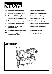 Manual de uso Makita AF500HP Grapadora electrica