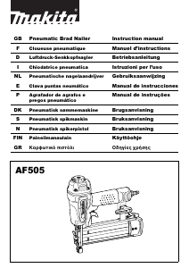 Manual Makita AF505 Tacker