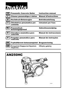 Manual Makita AN250HC Agrafador eléctrico