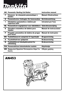 Manual de uso Makita AN453 Grapadora electrica