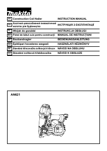 Manual Makita AN621 Pistol de împuşcat cuie