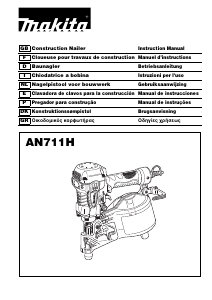 Manual de uso Makita AN711H Grapadora electrica