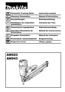 Manual de uso Makita AN923 Grapadora electrica