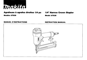 Handleiding Makita AT638 Tacker