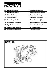 Manual Makita BST110 Agrafador eléctrico