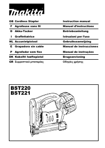 Manual de uso Makita BST220 Grapadora electrica
