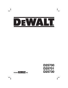 Manual DeWalt D25701 Martelo perfurador