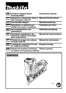 Manual de uso Makita GN900 Grapadora electrica