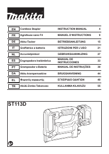 Mode d’emploi Makita ST113D Agrafeuse