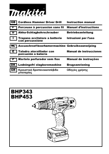 Manual Makita BHP453 Impact Drill