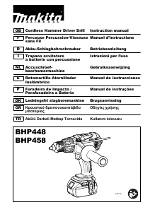 Manual de uso Makita BHP458 Taladradora de percusión