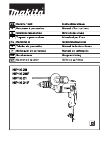 Manual de uso Makita HP1620 Taladradora de percusión