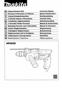 Manual de uso Makita HP2020 Taladradora de percusión