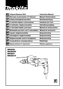 Bruksanvisning Makita HP2051 Slagborrmaskin