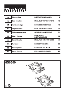 Mode d’emploi Makita HS0600 Scie circulaire