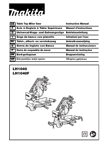 Manual de uso Makita LH1040F Sierra circular