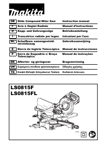 Kullanım kılavuzu Makita LS0815FL Yuvarlak testere