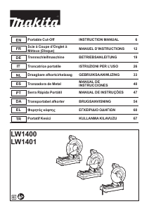 Manuale Makita LW1400 Sega circolare