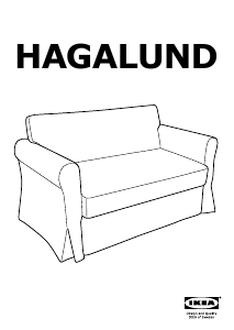 Ga lekker liggen tack Luik Handleiding IKEA HAGALUND Slaapbank