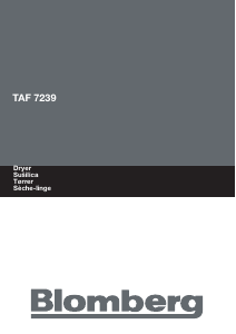 Manual Blomberg TAF 7239 Dryer